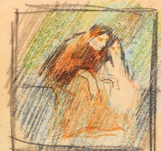 August Macke Frau mit Kind 1907