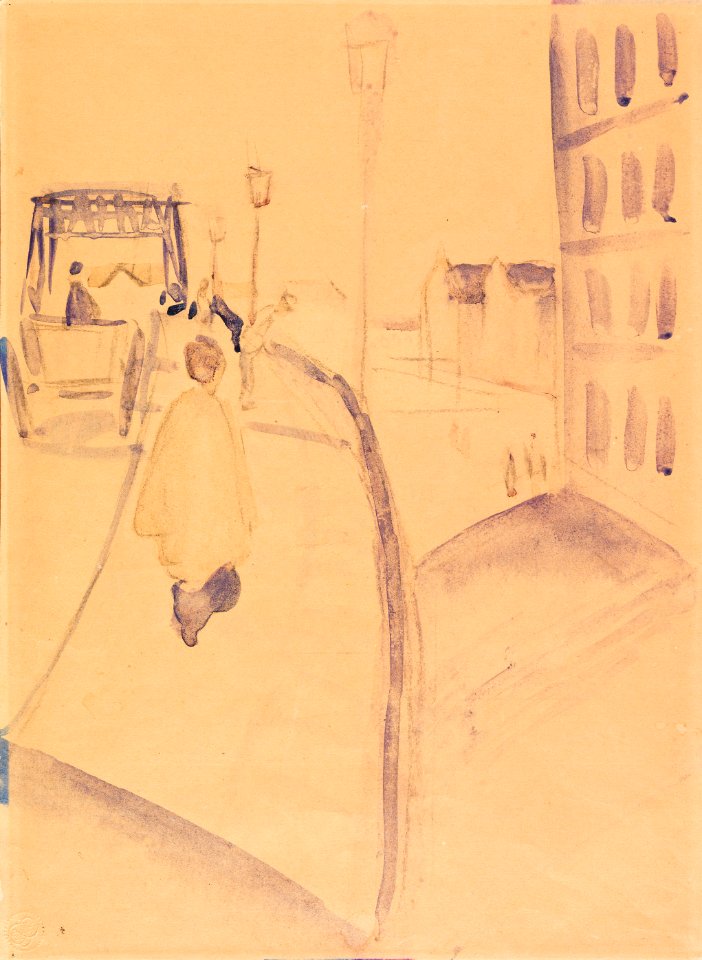 August Macke Viktoriabrücke im Abendglühen 1912