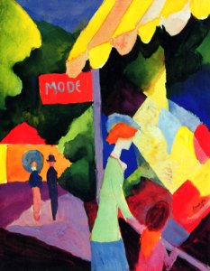 August Macke 033. Free illustration for personal and commercial use.