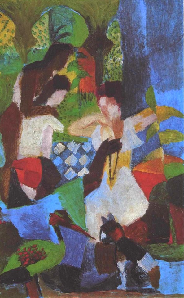 August Macke Turkish jewelry dealer, 1914
