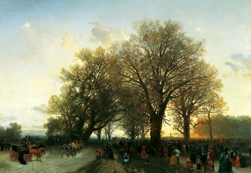 August Schaeffer von Wienwald - Auf dem Heimweg von der Weltausstellung im Wiener Prater 1873 - 3732 - Kunsthistorisches Museum