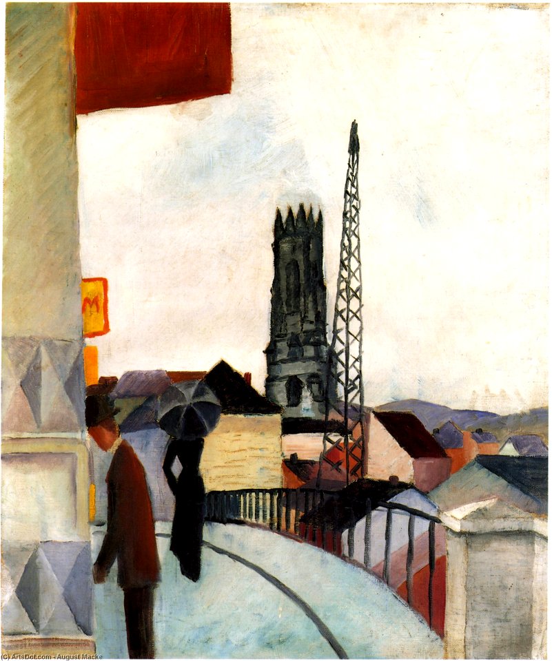 August macke-cathedral at freiburg switzerland