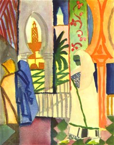 August macke-in the temple hall