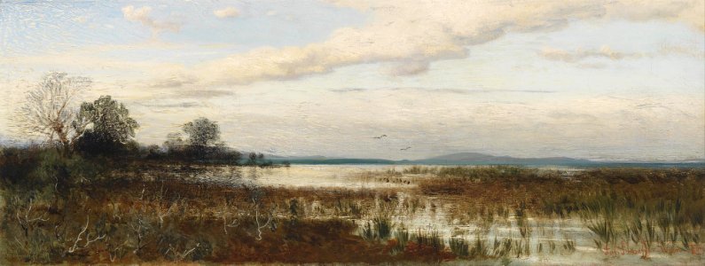 August Schaeffer von Wienwald Partie am Chiemsee 1887