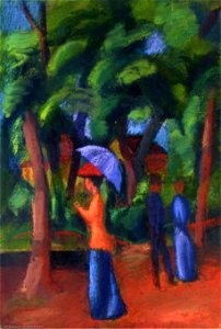 August macke-walking in the park