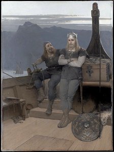 August Malmström - Frithiof går i landsflykt (ur Frithiofs saga) - NM 7113 - Nationalmuseum