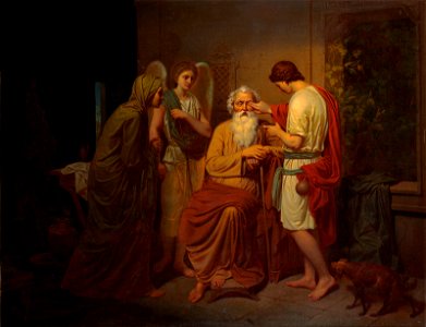 August Malmström-Tobias som läker sin blinde faders ögon