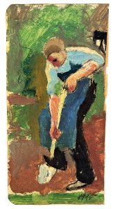August Macke Gartenarbeiter