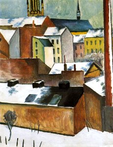 August Macke The Church of St. Mary in Bonn in Snow, 1911