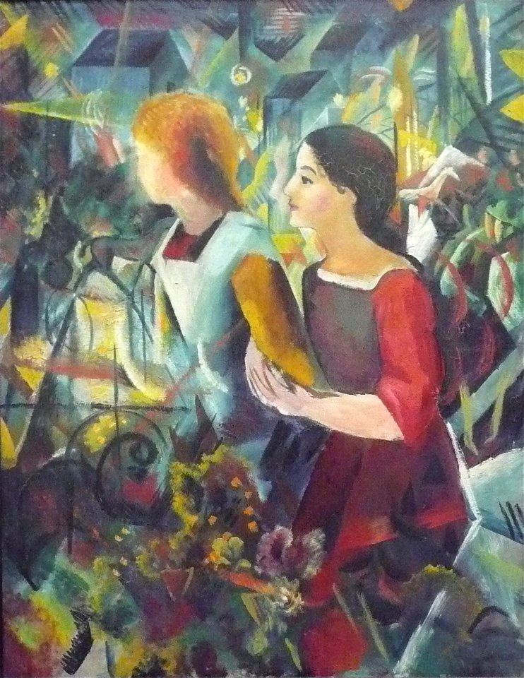 August Macke-Zwei Maedchen-1913