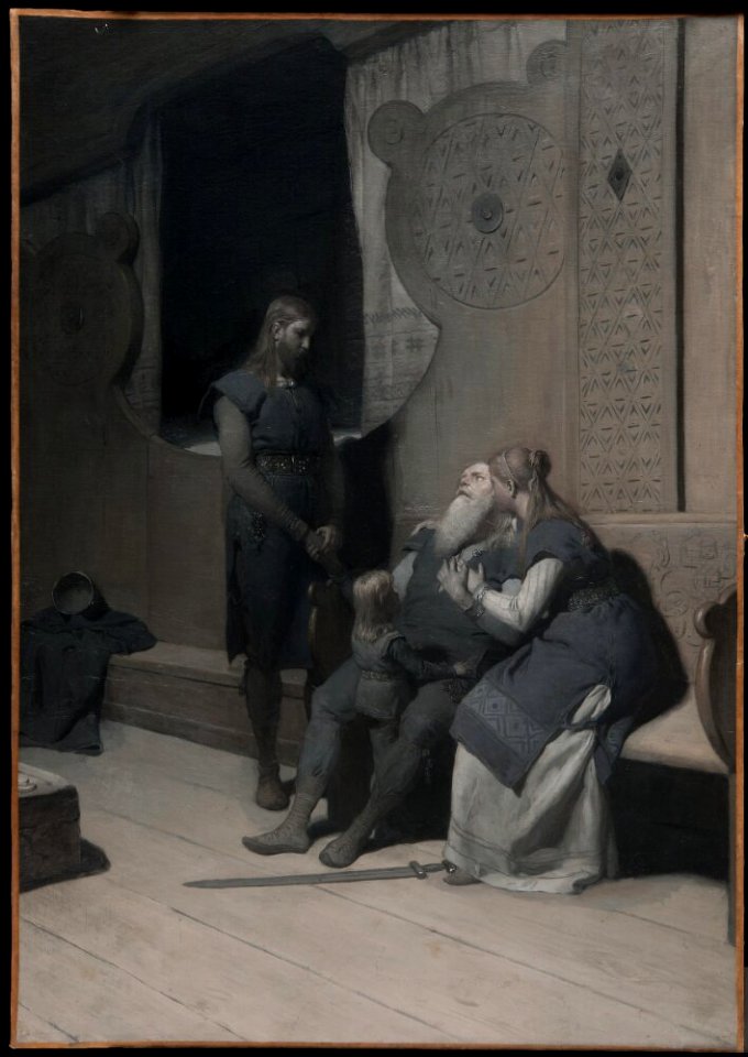 August Malmström - Kung Rings död (ur Frithiofs saga) - NM 7116 - Nationalmuseum