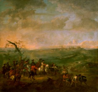 August Querfurt - Belagerung von Prag durch die österreichische Armee unter dem Oberbefehl des Großherzogs Franz Stephan von Lothringen - GG 2706 - Kunsthistorisches Museum