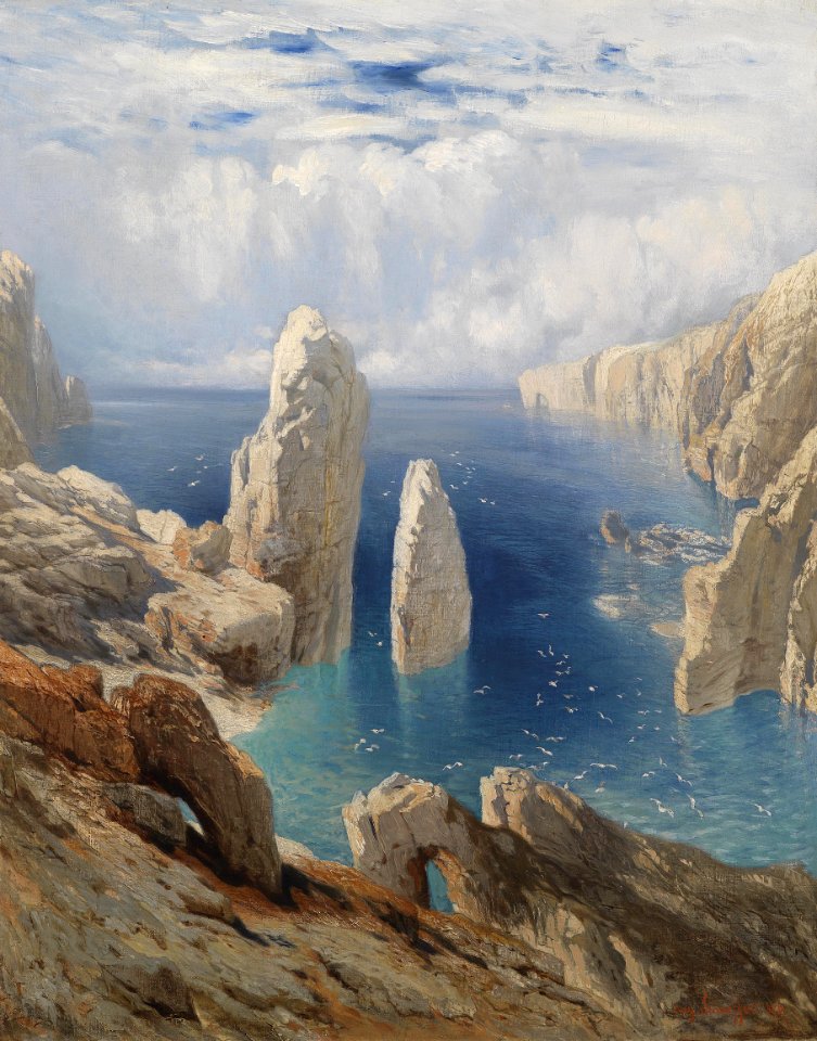 August Schaeffer Steilküste 1876