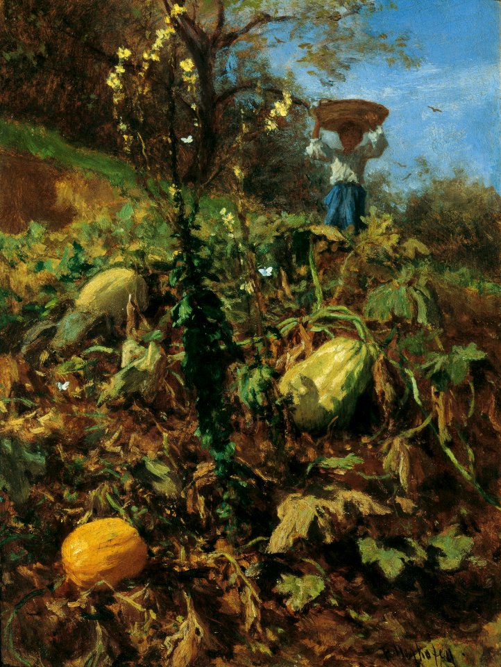 August von Pettenkofen - Der Kürbisgarten - 5253 - Österreichische Galerie Belvedere