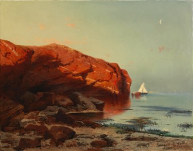 August Schaeffer von Wienwald Motiv aus Helgoland 1859
