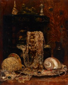 August Pollak Stilleben mit Schmuck