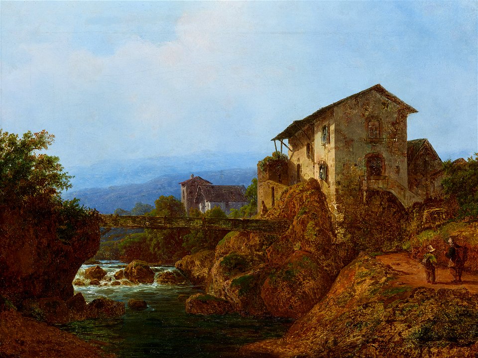 August Piepenhagen - Alte Dorfbrücke - 4470 - Österreichische Galerie Belvedere