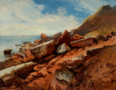 August Schaeffer von Wienwald Steinküste in Helgoland