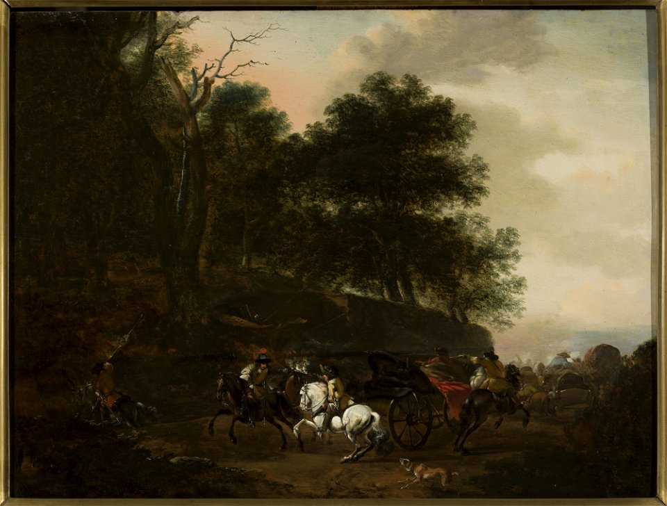 August Querfurt - Assault on travellers - 131116 MNW - National Museum in Warsaw