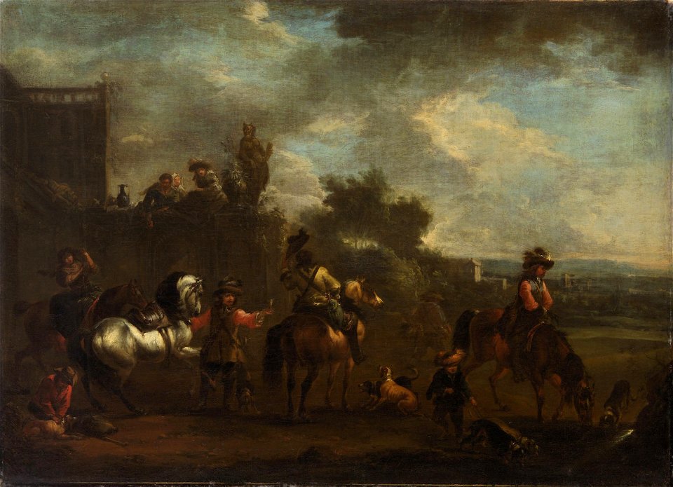 August Querfurt - Ausritt zur Jagd - GG 1179 - Kunsthistorisches Museum