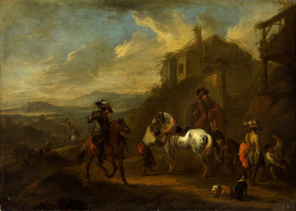 August Querfurt - Rückkehr von der Jagd - GG 1186 - Kunsthistorisches Museum