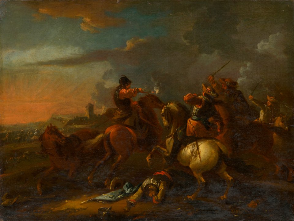 August Querfurt – okruh autora - Jazdecká bitka II. - O 238 - Slovak National Gallery
