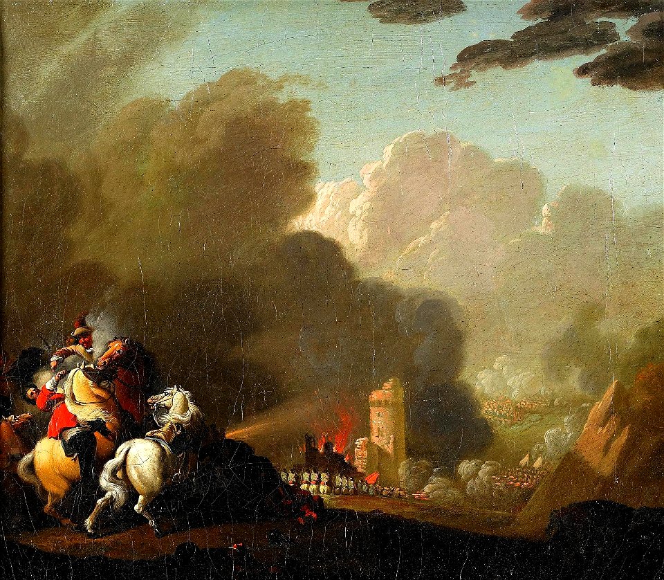 August Querfurt - Schlachtenszene