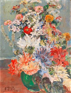 August Rieger - Sommerblumenstrauß