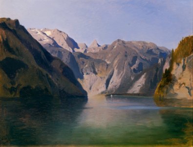 August Schaeffer von Wienwald - Blick über den Königssee - 9546 - Österreichische Galerie Belvedere