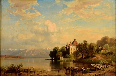 August Seidel Schloss Garatshausen am Starnberger See 1880