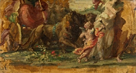 August von Kloeber - Skizze für einen Triumphzug - BG-M-SG 5752^92 - Berlinische Galerie