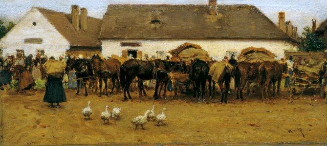 August von Pettenkofen - Markt in Szolnok - 2176 - Kunsthistorisches Museum