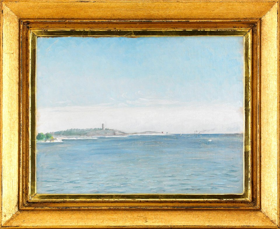 August Strindberg - Landscape from Sandhamn 1873