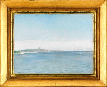 August Strindberg - Landscape from Sandhamn 1873
