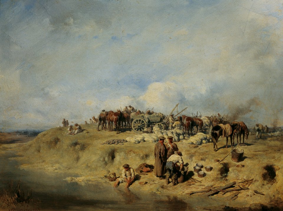 August von Pettenkofen - Biwak russischer Soldaten - 2101 - Kunsthistorisches Museum