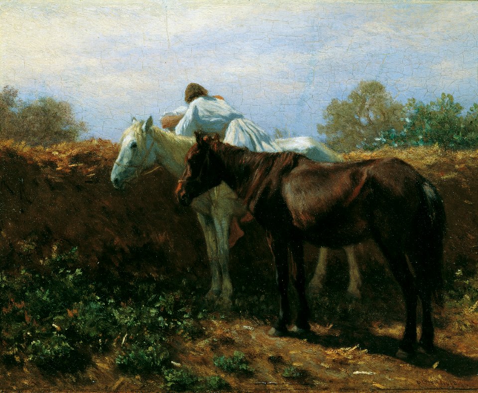 August von Pettenkofen - Der Kuss I - 466 - Österreichische Galerie Belvedere