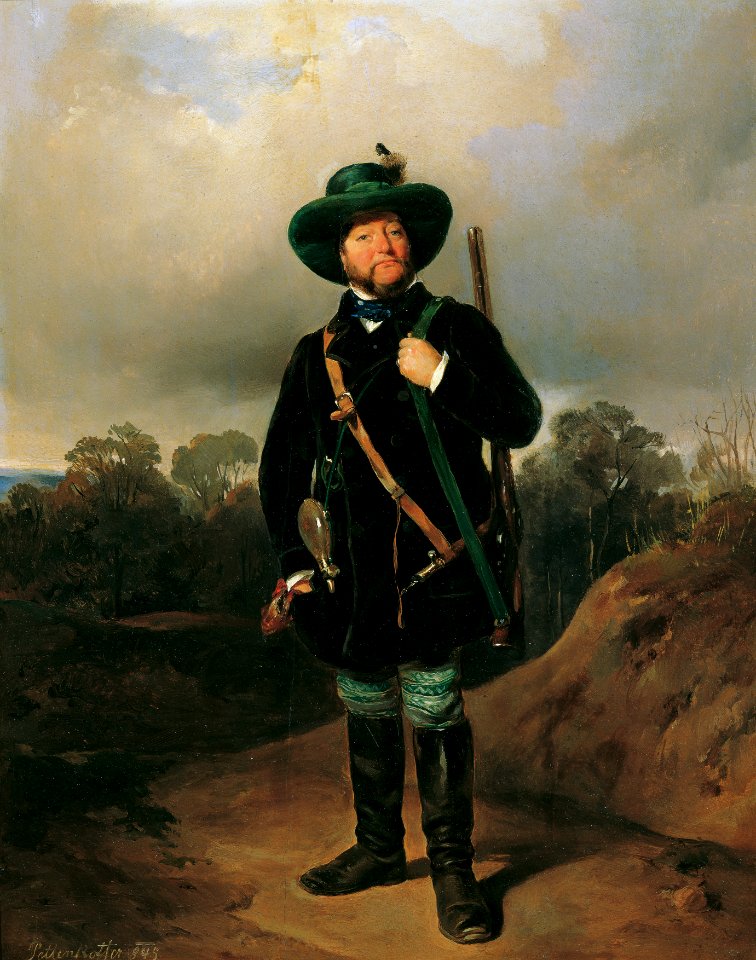 August von Pettenkofen - Josef Strommer als Jäger - 5280 - Österreichische Galerie Belvedere