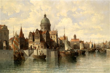 August von Siegen Blick auf Amsterdam