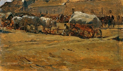 August von Pettenkofen - Ungarische Ochsengespanne - 2100 - Kunsthistorisches Museum