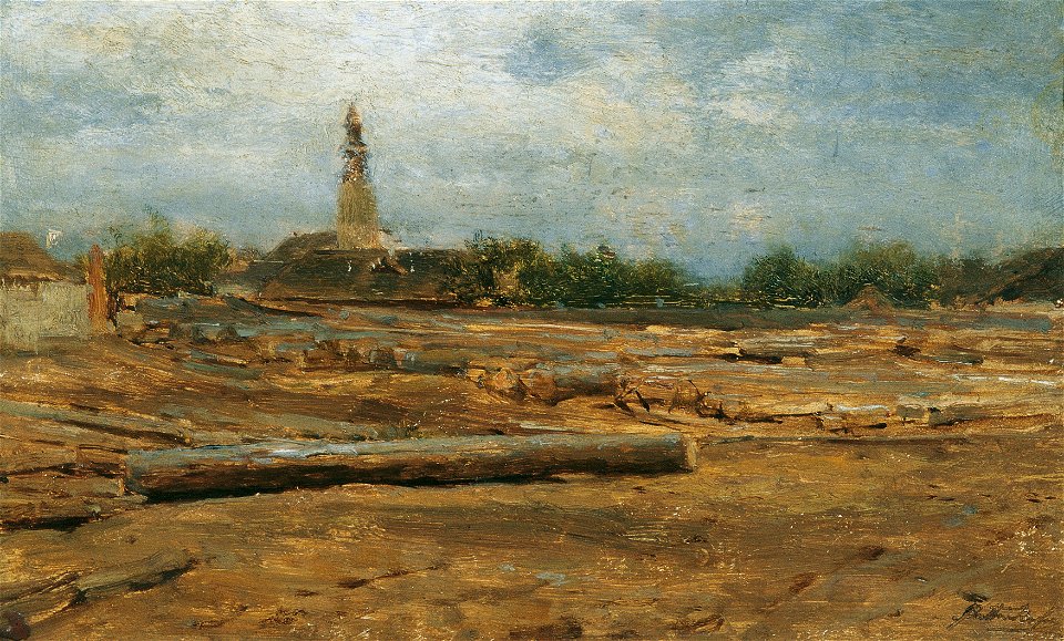 August von Pettenkofen - Holzplatz bei Szolnok - 884 - Österreichische Galerie Belvedere