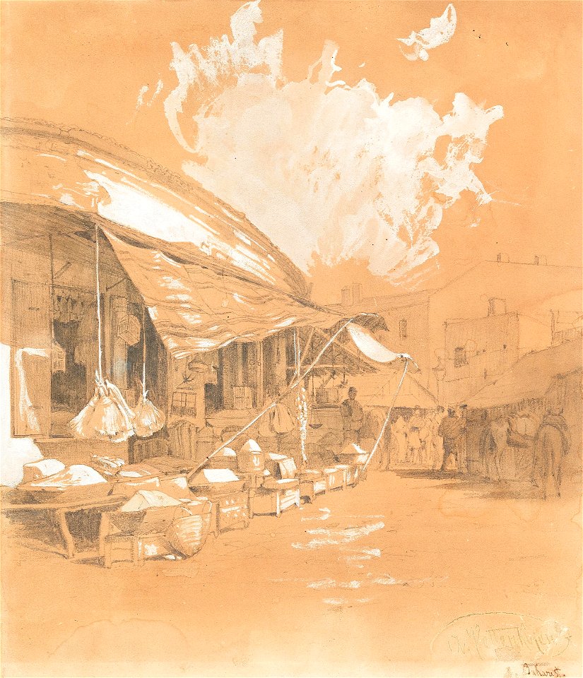August von Pettenkofen Marktszene Bukarest