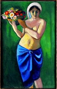 August-Macke-Frau-eine-Blumenschale-tragend 1910-945x1477