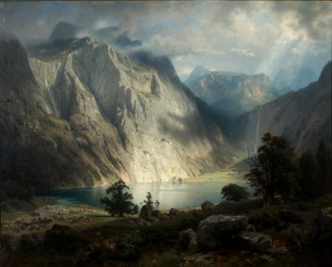 August Wilhelm Leu - Obersee bei Berchtesgaden - 12 - Österreichische Galerie Belvedere