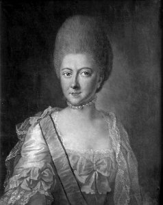 Augusta Dorotea, 1749-1810, prinsessa av Braunschweig-Wolfenbüttel (Anna Rosina Lisiewska) - Nationalmuseum - 15519