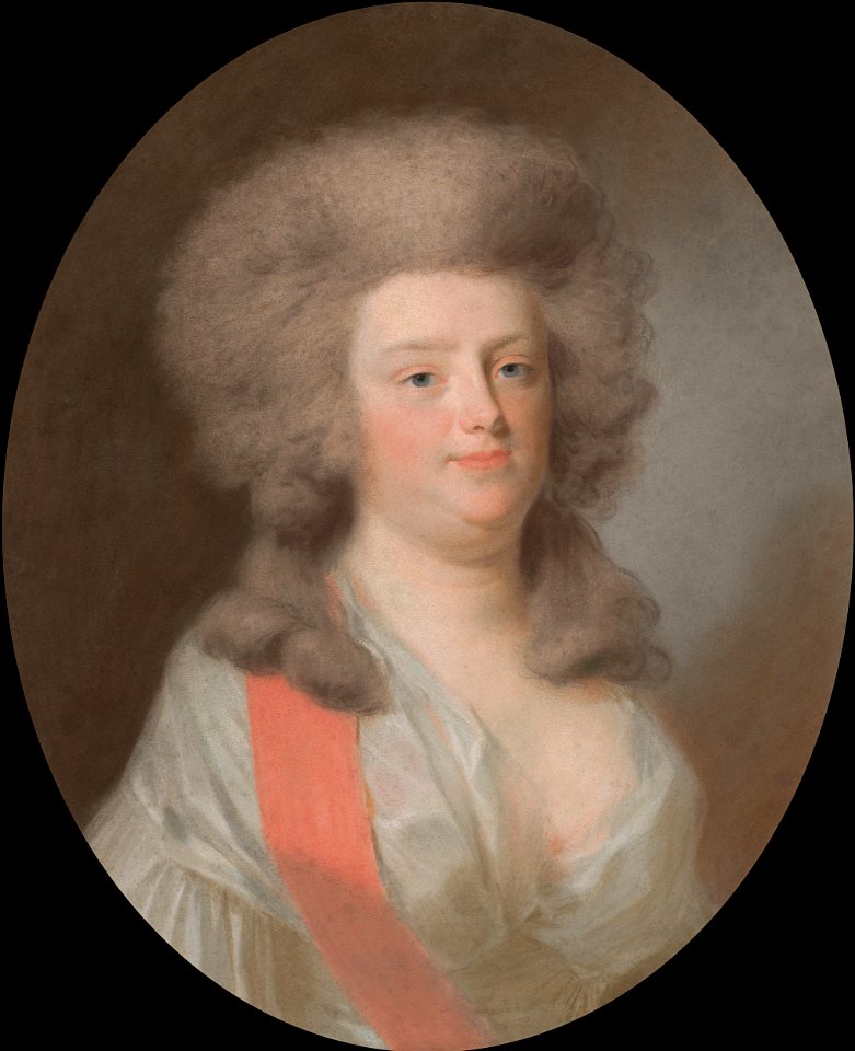 Augusta Maria Carolina van Nassau-Weilburg (1764-1802). Nicht van Willem V, prins van Oranje-Nassau, dochter van zijn zuster Carolina Rijksmuseum SK-A-410. Free illustration for personal and commercial use.