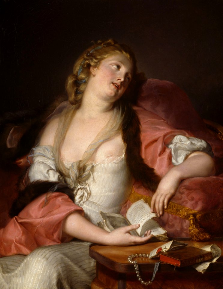 Auguste Bernard, called Bernard d'Agesci - Lady Reading the Letters of Heloise and Abelard - 1994.430 - Art Institute of Chicago