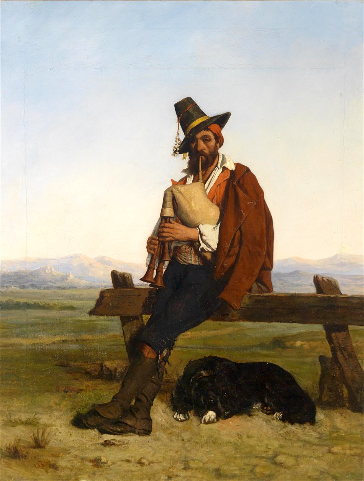 Auguste Charpentier Musizierender Hirte 1836