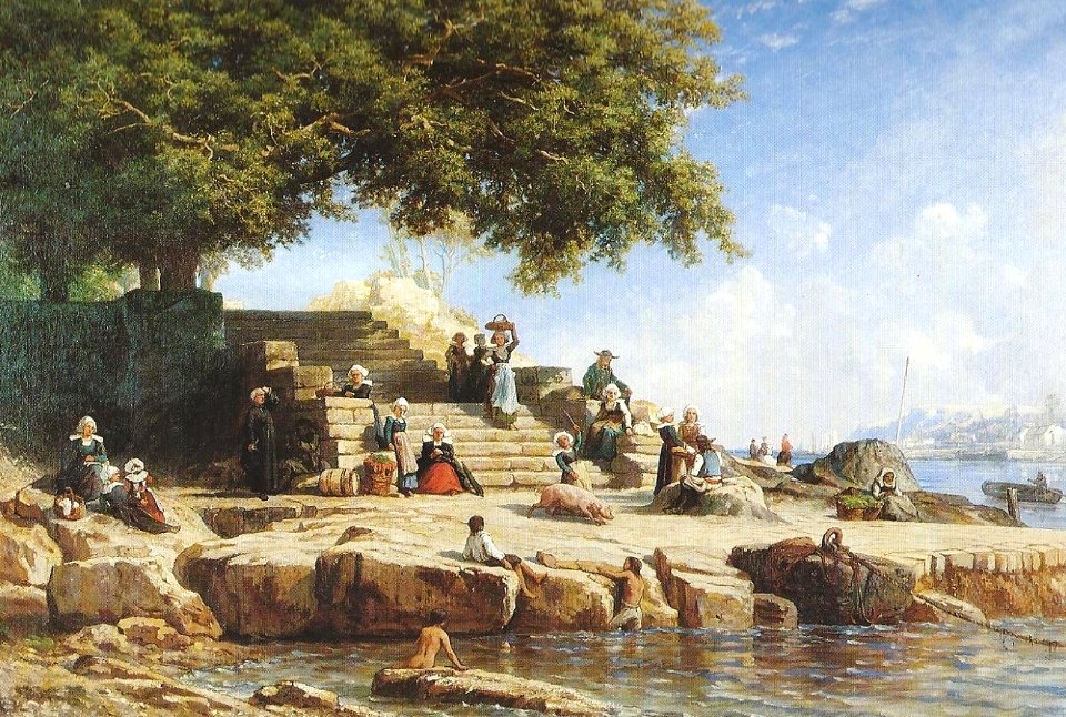Auguste Anastasi Le passage du bac à Tréboul