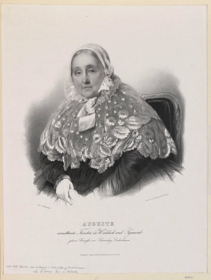 Auguste (Albertine, Consort of Prince George of Waldeck, Daughter of August von Schwarzburg-Sonderhausen)