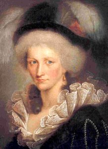 Augusta di Reuss-Ebersdorf, duchessa di Sassonia-Coburgo-Saalfeld. Free illustration for personal and commercial use.